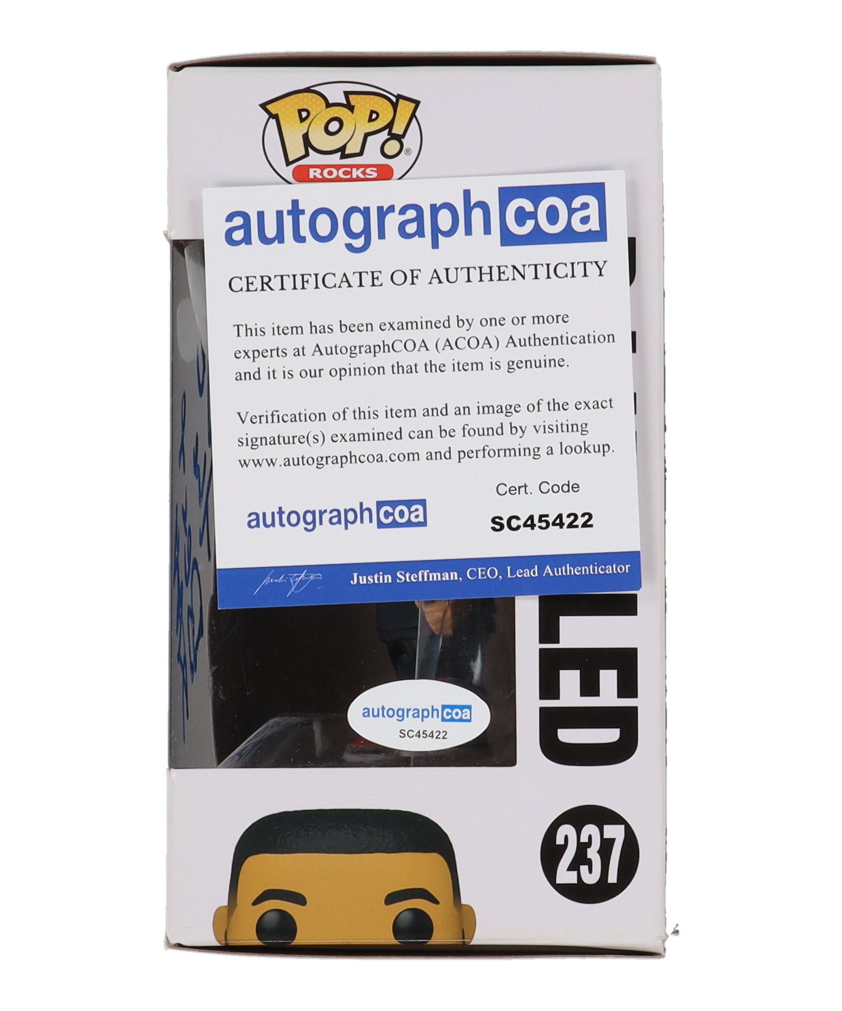 DJ Khaled Signed #237 Funko Pop! Vinyl Figure Inscribed "We The Best" (AutographCOA) at PristineAuction.com DJ Khaled Signed #237 Funko Pop! Vinyl Figure Inscribed "We The Best" (AutographCOA) at PristineAuction.com