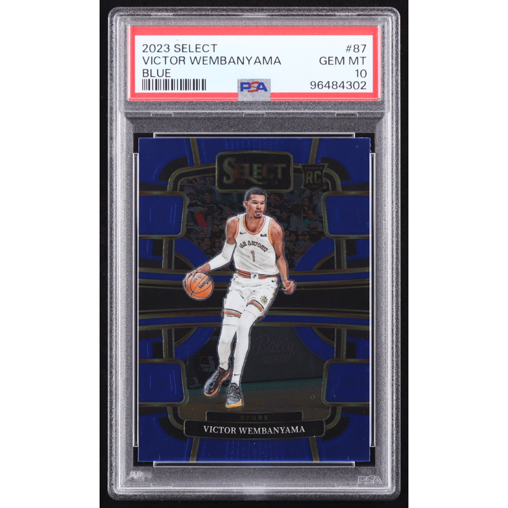 Victor Wembanyama 2023-24 Select Blue #87 RC (PSA 10) at PristineAuction.com