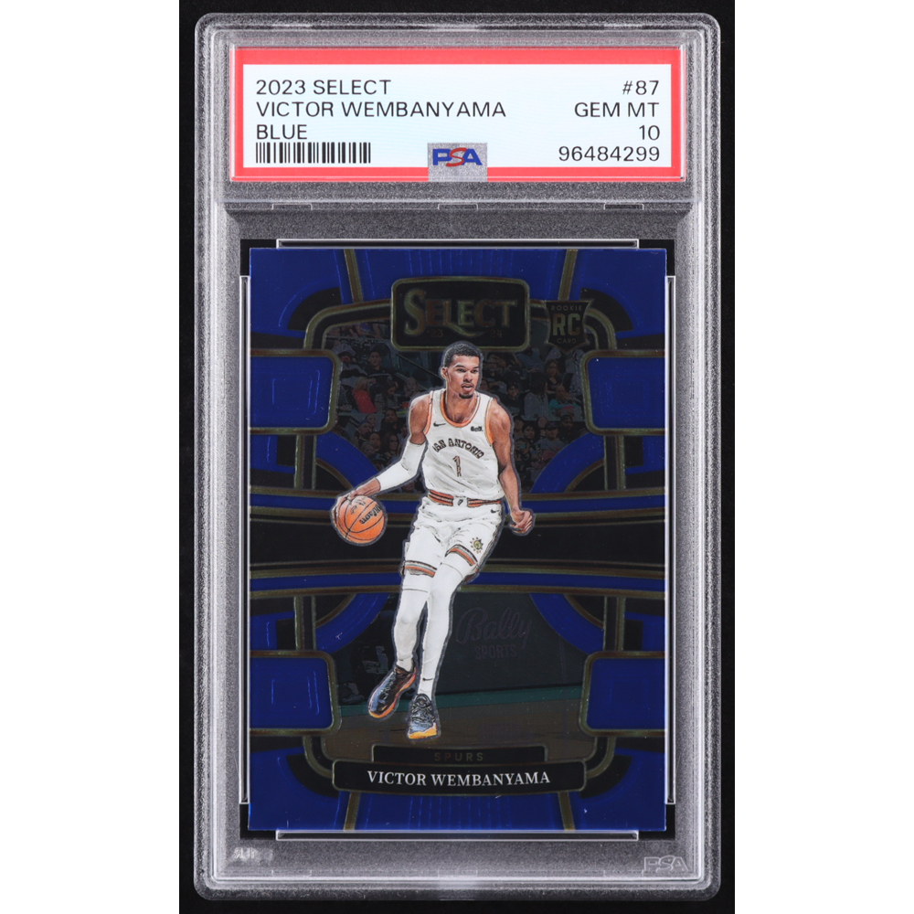 Victor Wembanyama 2023-24 Select Blue #87 RC (PSA 10) at PristineAuction.com