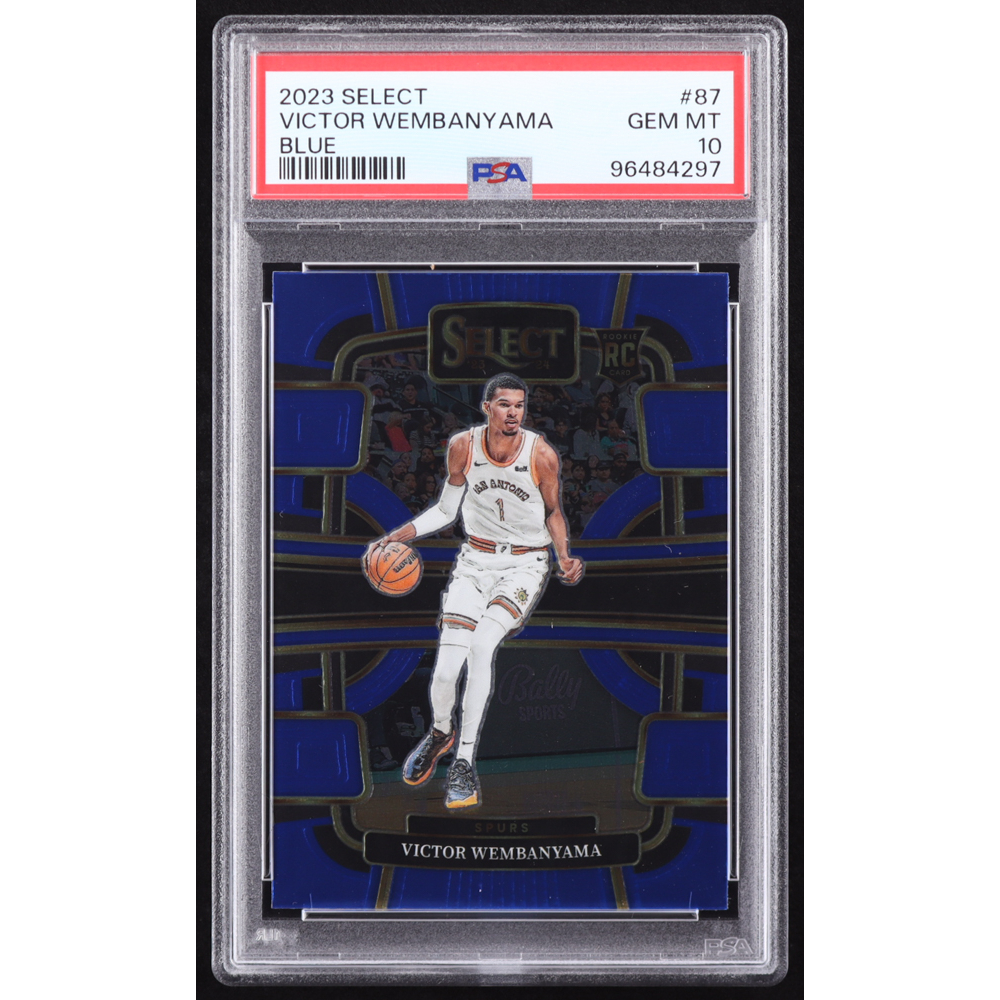 Victor Wembanyama 2023-24 Select Blue #87 RC (PSA 10) at PristineAuction.com