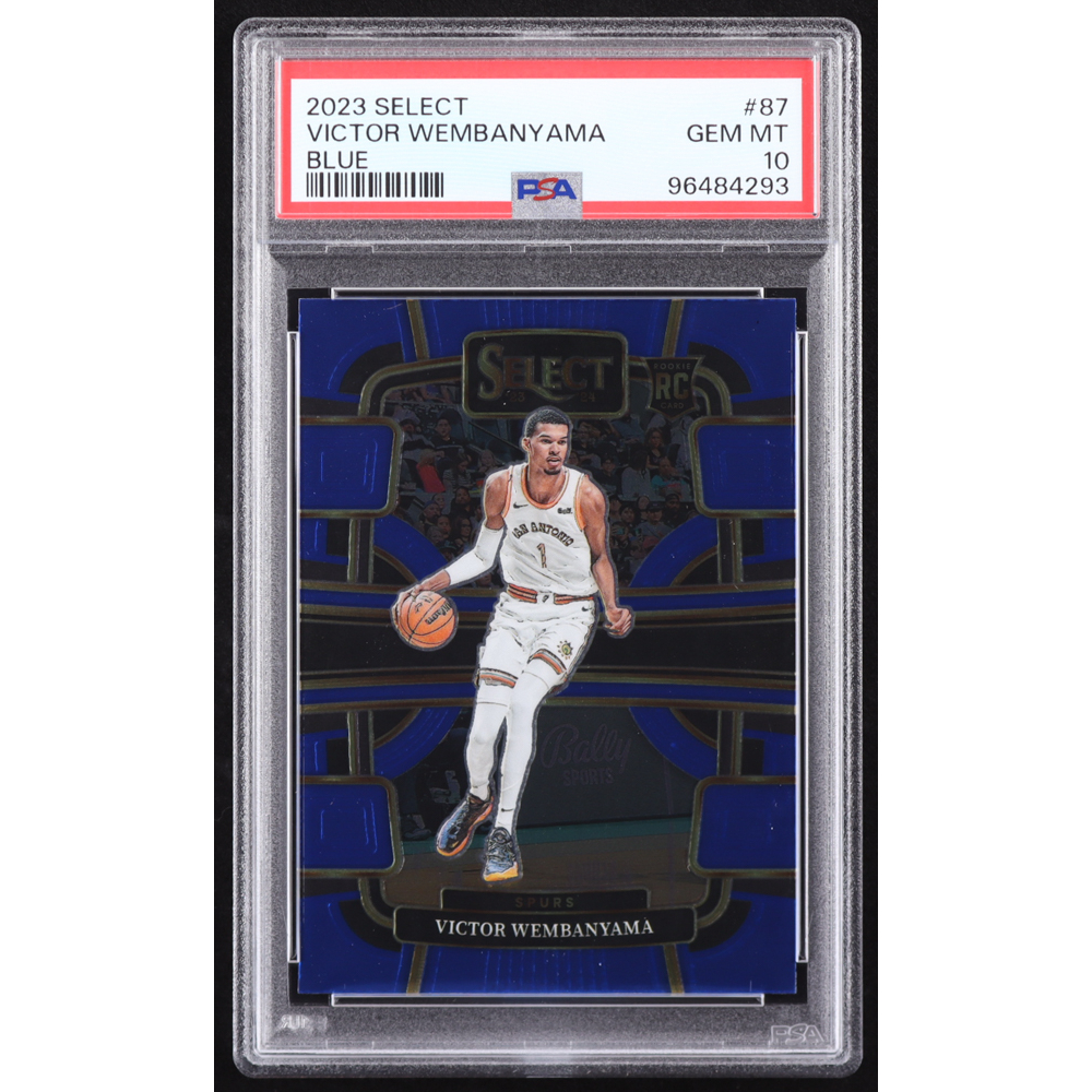 Victor Wembanyama 2023-24 Select Blue #87 RC (PSA 10) at PristineAuction.com