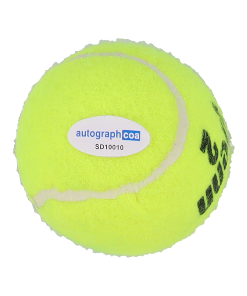 Novak Djokovic Signed Tennis Ball (AutographCOA) at PristineAuction.com Novak Djokovic Signed Tennis Ball (AutographCOA) at PristineAuction.com