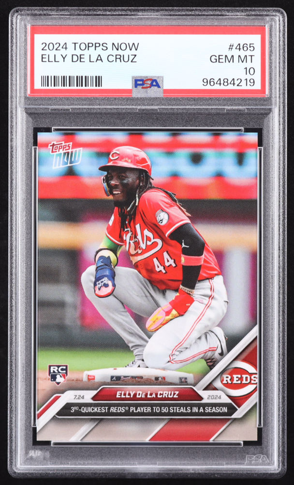 Elly De La Cruz 2024 Topps Now #465 RC (PSA 10) at PristineAuction.com Elly De La Cruz 2024 Topps Now #465 RC (PSA 10) at PristineAuction.com