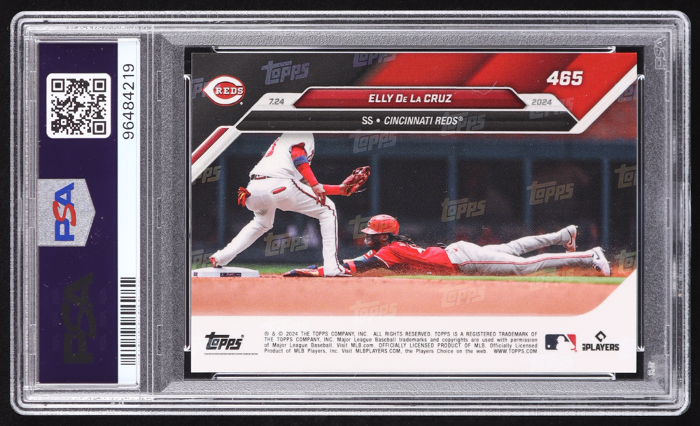 Elly De La Cruz 2024 Topps Now #465 RC (PSA 10) at PristineAuction.com Elly De La Cruz 2024 Topps Now #465 RC (PSA 10) at PristineAuction.com
