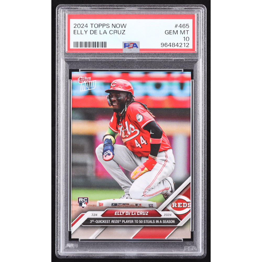 Elly De La Cruz 2024 Topps Now #465 RC (PSA 10) at PristineAuction.com