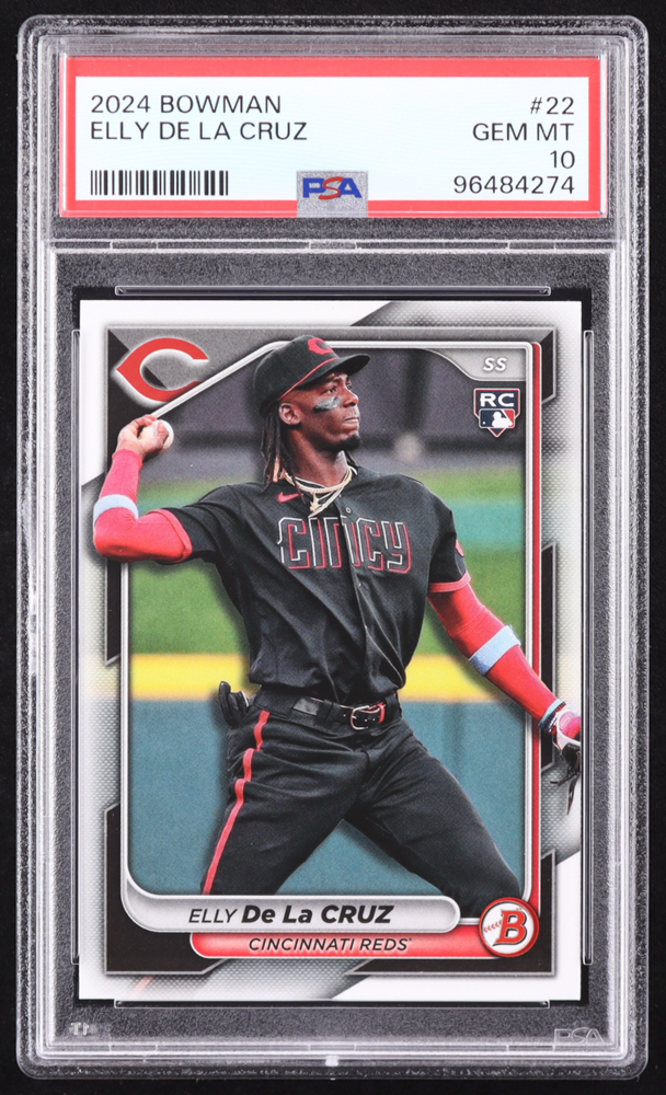 Elly De La Cruz 2024 Bowman #22 RC (PSA 10) at PristineAuction.com Elly De La Cruz 2024 Bowman #22 RC (PSA 10) at PristineAuction.com