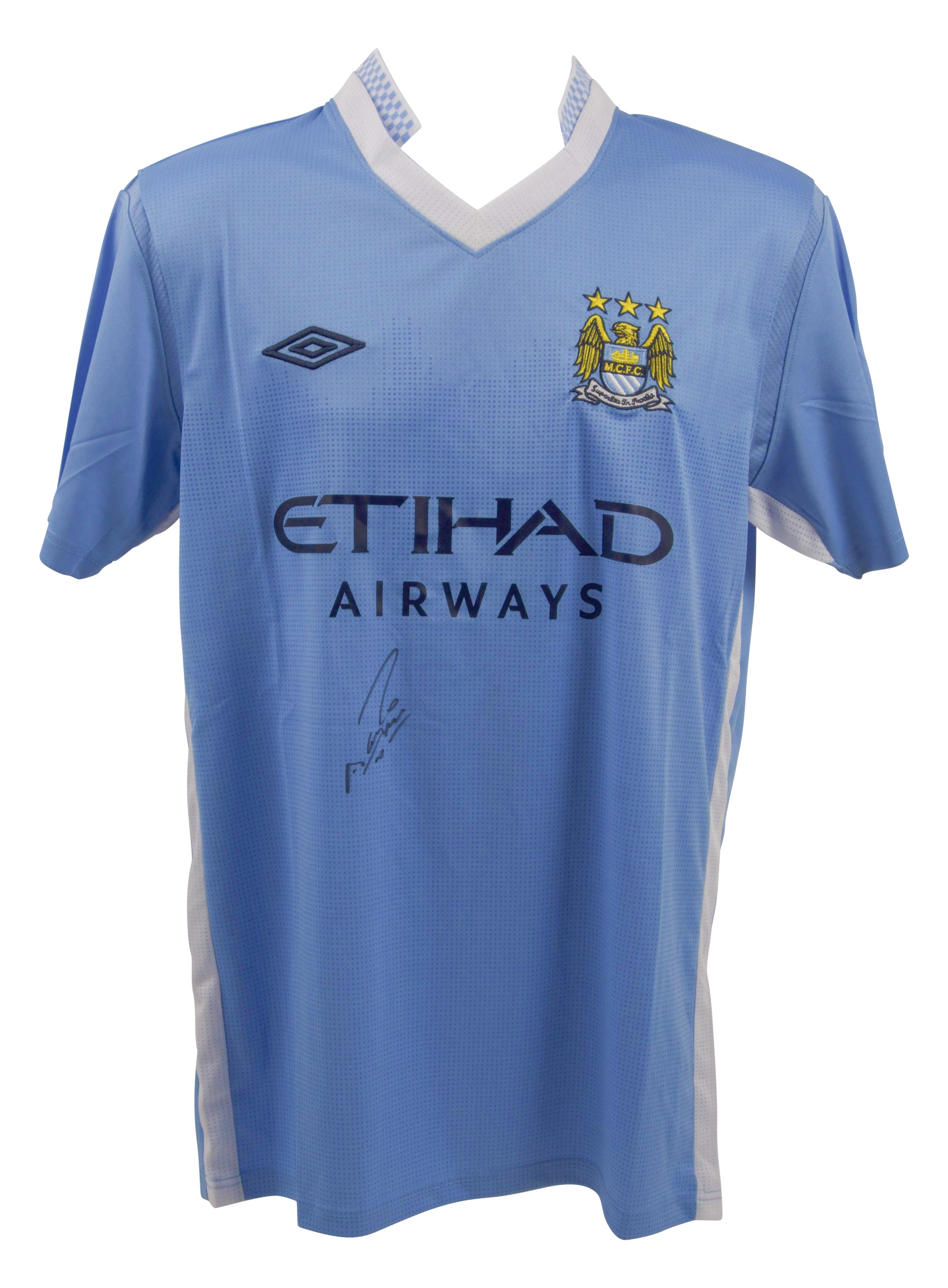 Sergio Aguero Signed Manchester City Jersey (Beckett) at PristineAuction.com Sergio Aguero Signed Manchester City Jersey (Beckett) at PristineAuction.com