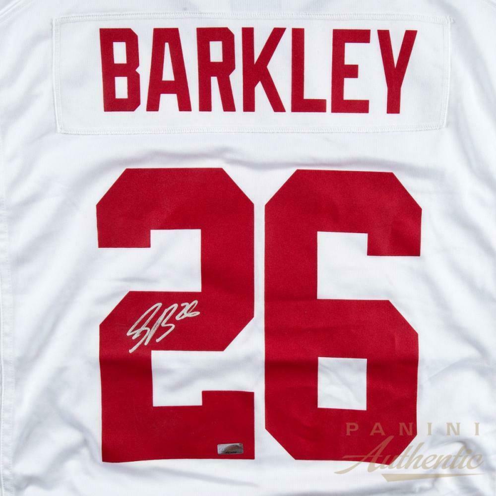 Saquon Barkley Signed Giants Nike Jersey (Panini) at PristineAuction.com Saquon Barkley Signed Giants Nike Jersey (Panini) at PristineAuction.com