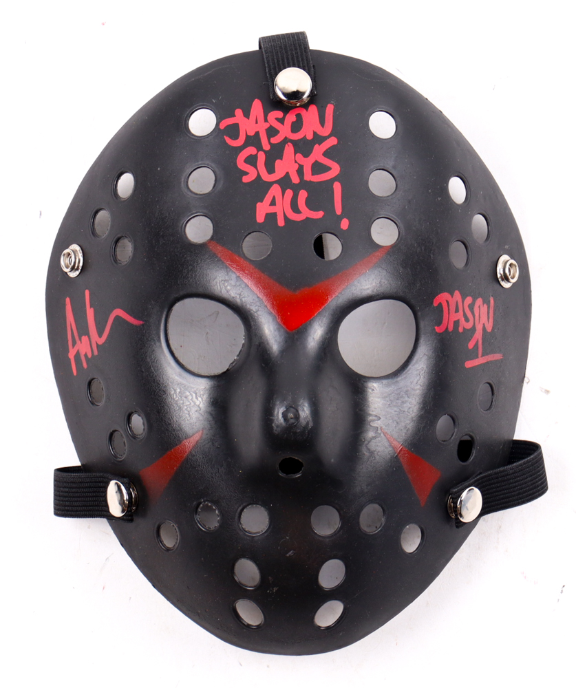 Ari Lehman Signed "Friday the 13th" Mask Inscribed "Jason Slays All!" & "Jason 1" (JSA) at PristineAuction.com Ari Lehman Signed "Friday the 13th" Mask Inscribed "Jason Slays All!" & "Jason 1" (JSA) at PristineAuction.com