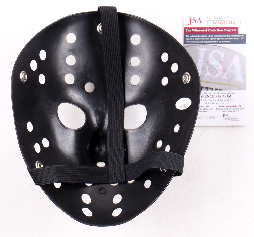 Ari Lehman Signed "Friday the 13th" Mask Inscribed "Jason Slays All!" & "Jason 1" (JSA) at PristineAuction.com Ari Lehman Signed "Friday the 13th" Mask Inscribed "Jason Slays All!" & "Jason 1" (JSA) at PristineAuction.com