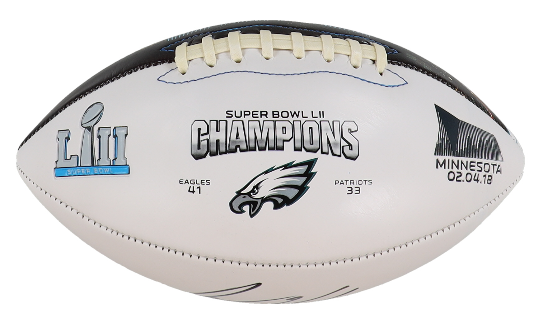 Jason Kelce Signed Eagles Super Bowl LII Champions Logo Football (PSA) at PristineAuction.com Jason Kelce Signed Eagles Super Bowl LII Champions Logo Football (PSA) at PristineAuction.com