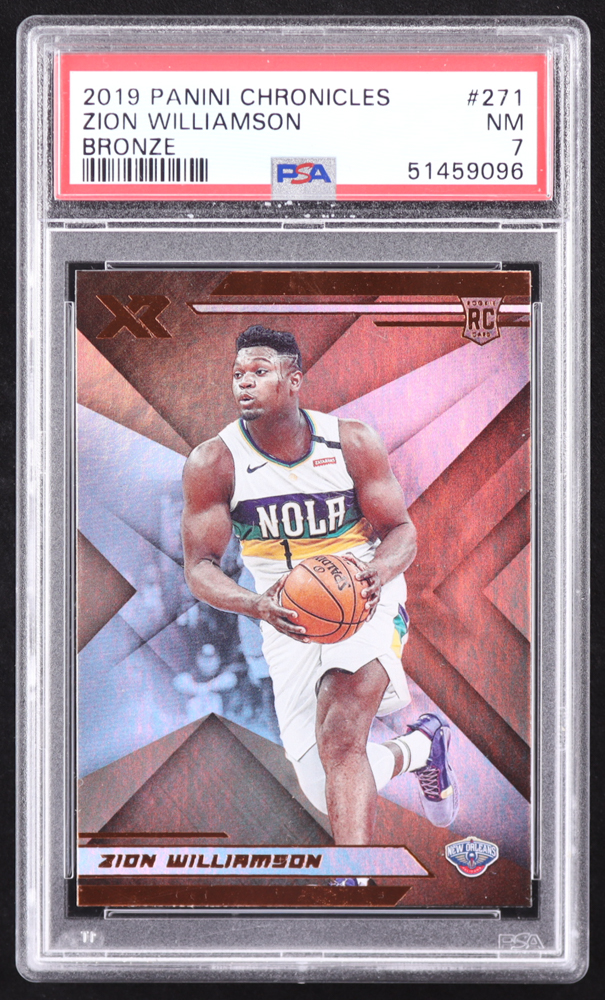 Zion Williamson 2019 Panini Chronicles XR Bronze #271 RC (PSA 7) at PristineAuction.com Zion Williamson 2019 Panini Chronicles XR Bronze #271 RC (PSA 7) at PristineAuction.com