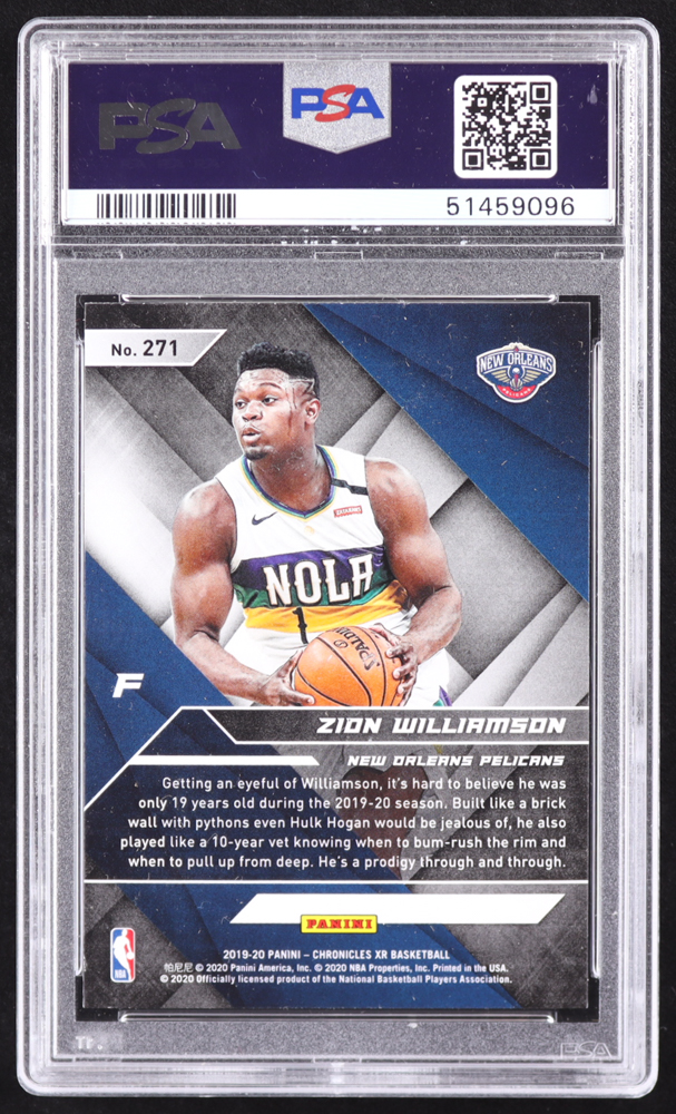 Zion Williamson 2019 Panini Chronicles XR Bronze #271 RC (PSA 7) at PristineAuction.com Zion Williamson 2019 Panini Chronicles XR Bronze #271 RC (PSA 7) at PristineAuction.com