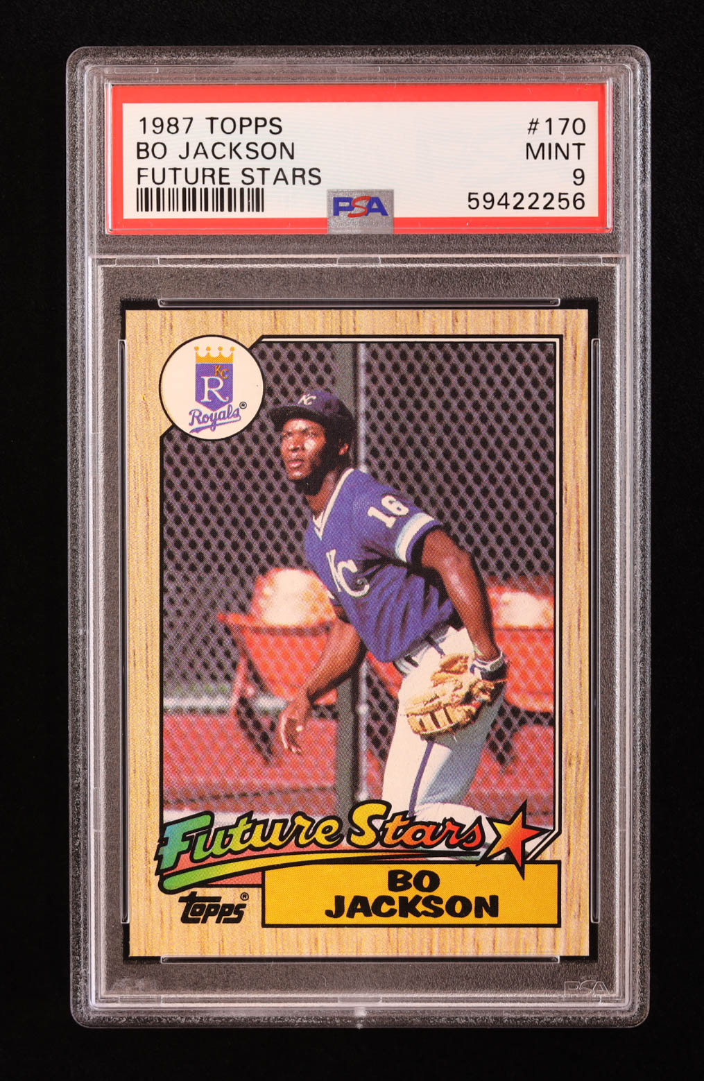 Bo Jackson 1987 Topps #170 RC (PSA 9) at PristineAuction.com Bo Jackson 1987 Topps #170 RC (PSA 9) at PristineAuction.com