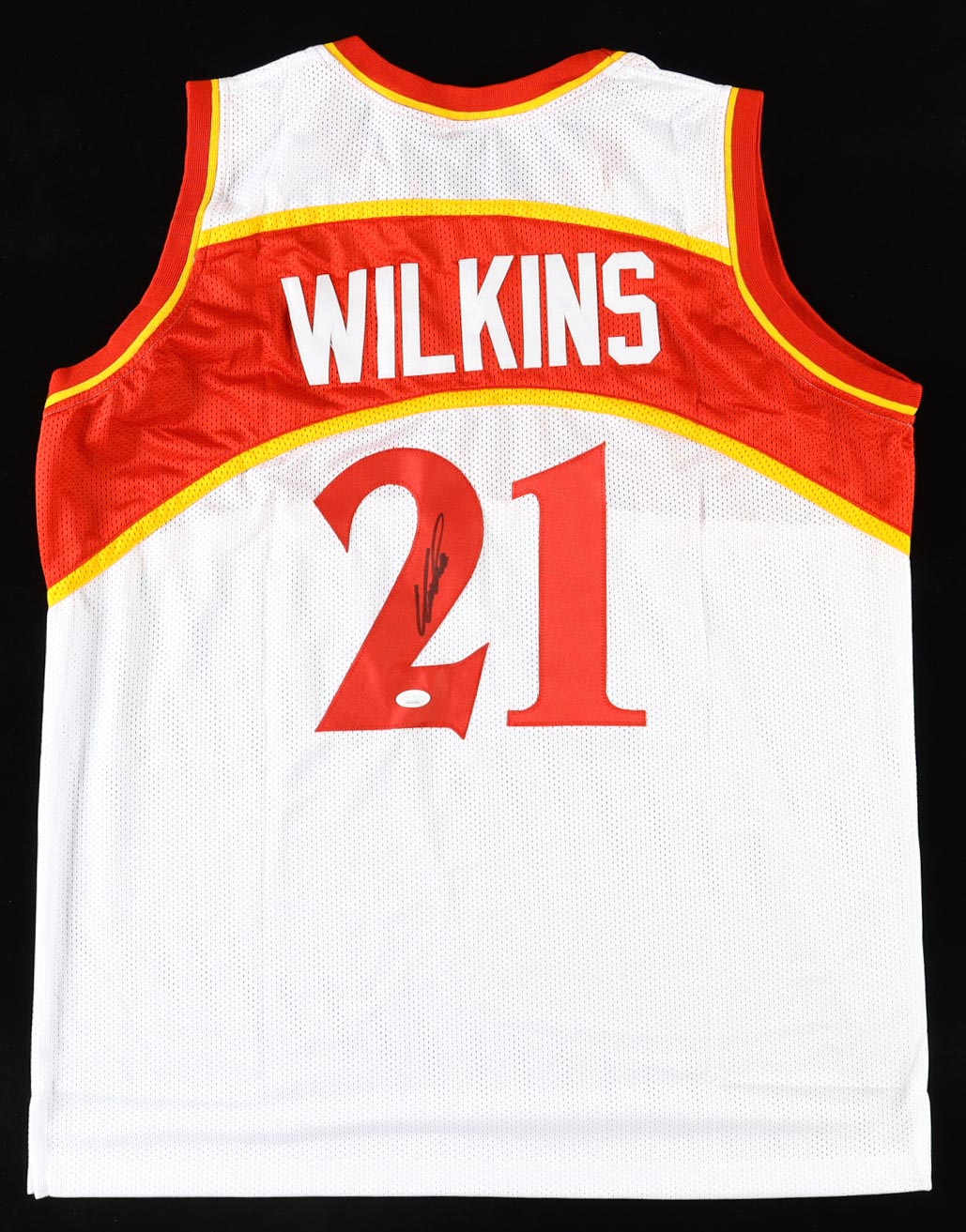 Dominique Wilkins Signed Jersey (JSA) at PristineAuction.com Dominique Wilkins Signed Jersey (JSA) at PristineAuction.com
