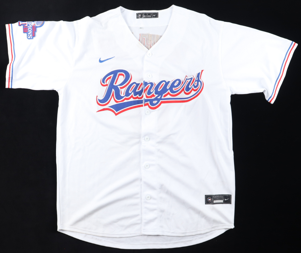 Nathan Eovaldi Signed Jersey With 2023 World Series Patch (JSA) at PristineAuction.com Nathan Eovaldi Signed Jersey With 2023 World Series Patch (JSA) at PristineAuction.com