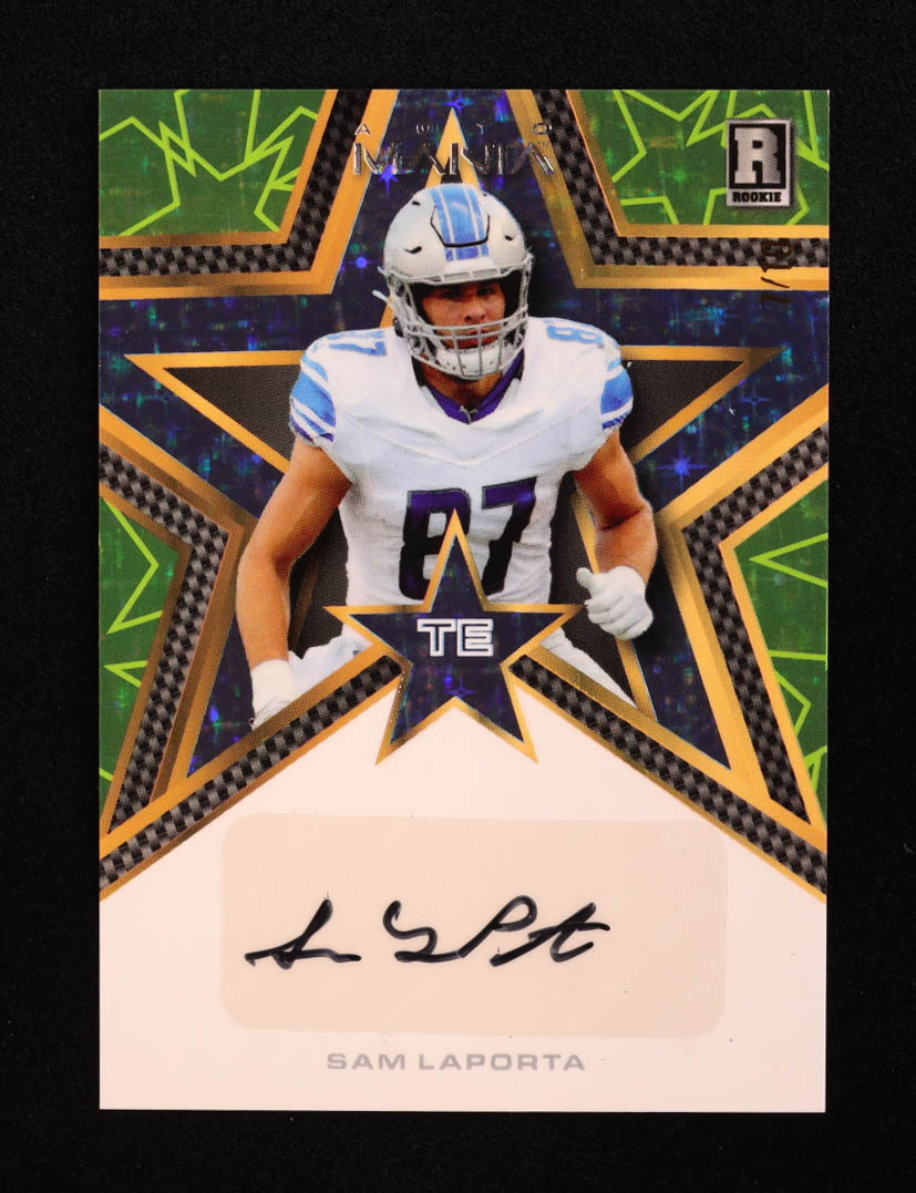 Sam LaPorta 2023 Wild Card Auto Mania Autographs #AMSA RC #7/10 at PristineAuction.com Sam LaPorta 2023 Wild Card Auto Mania Autographs #AMSA RC #7/10 at PristineAuction.com