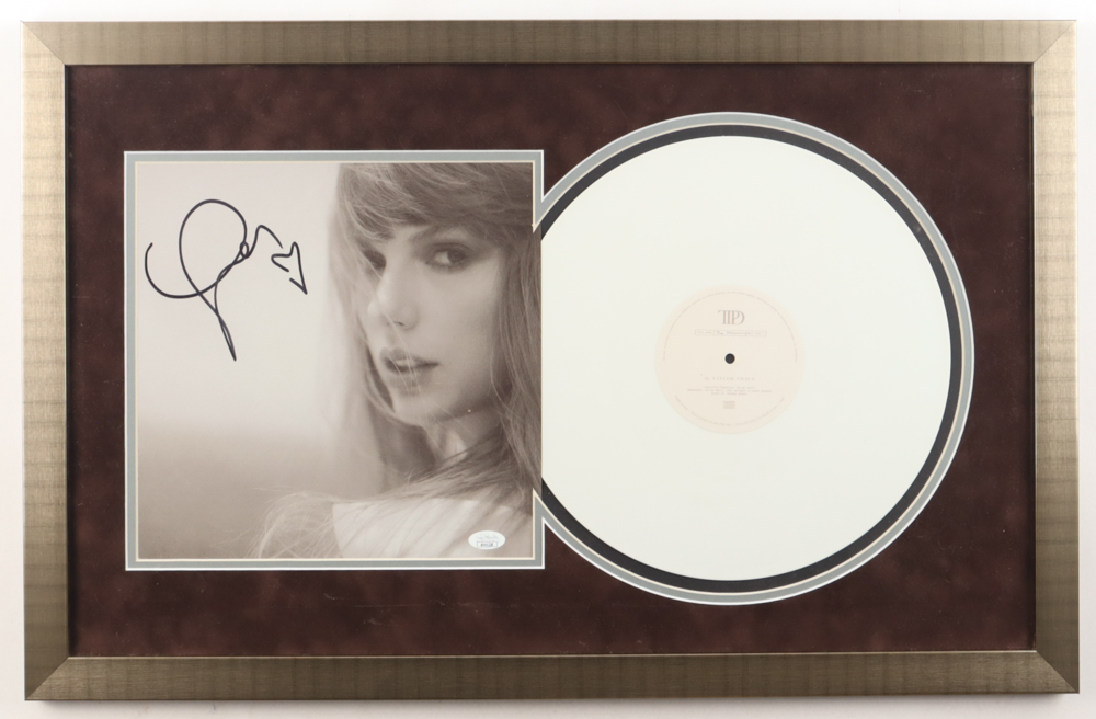 Taylor Swift Signed Custom Framed "Tortured Poets Department" Vinyl Album Insert Display (JSA) at PristineAuction.com Taylor Swift Signed Custom Framed "Tortured Poets Department" Vinyl Album Insert Display (JSA) at PristineAuction.com