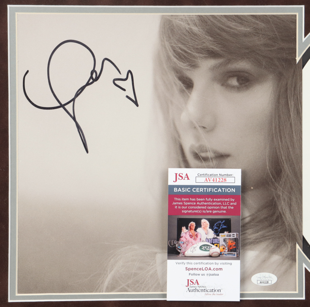 Taylor Swift Signed Custom Framed "Tortured Poets Department" Vinyl Album Insert Display (JSA) at PristineAuction.com Taylor Swift Signed Custom Framed "Tortured Poets Department" Vinyl Album Insert Display (JSA) at PristineAuction.com