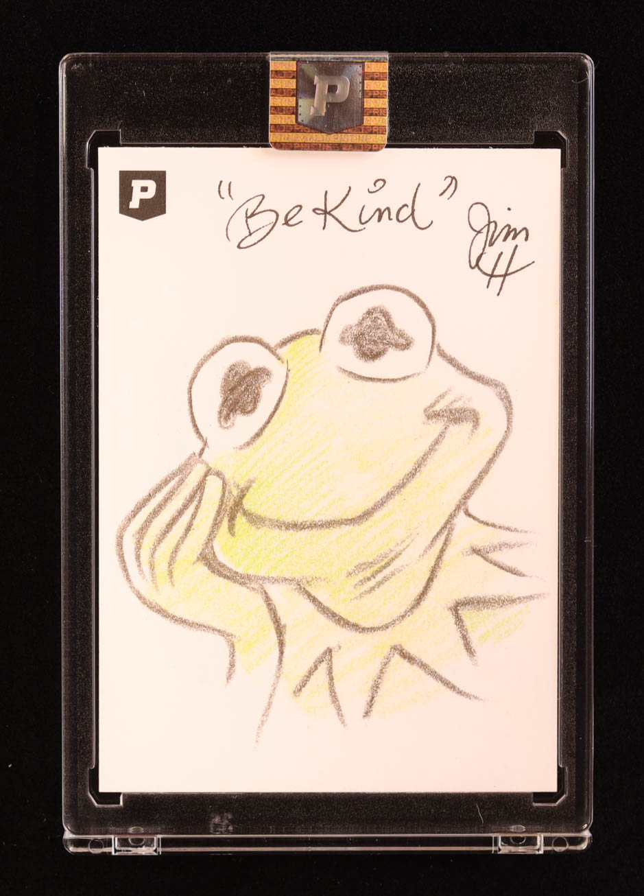 Kermit the Frog | The Muppets | Original Art Sketch Card by Guy Gilchrist (1/1 Original Art) at PristineAuction.com Kermit the Frog | The Muppets | Original Art Sketch Card by Guy Gilchrist (1/1 Original Art) at PristineAuction.com