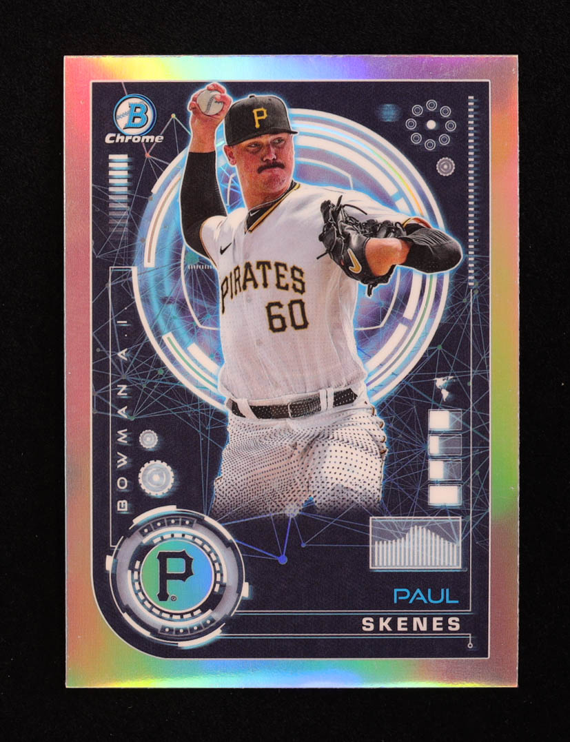 Paul Skenes 2024 Bowman Chrome Bowman AI #BAI15 RC at PristineAuction.com Paul Skenes 2024 Bowman Chrome Bowman AI #BAI15 RC at PristineAuction.com
