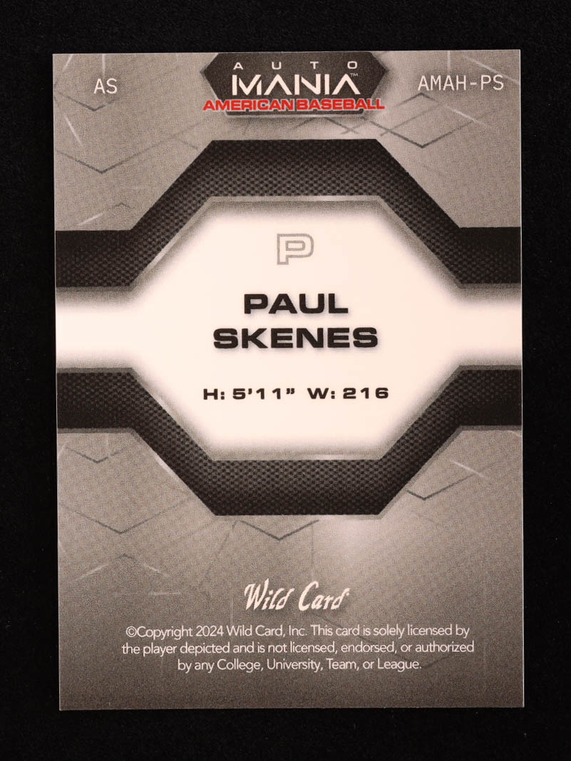 Paul Skenes 2024 Wild Card Auto Mania American Flag Refractor #AMAHPS RC #25/50 at PristineAuction.com Paul Skenes 2024 Wild Card Auto Mania American Flag Refractor #AMAHPS RC #25/50 at PristineAuction.com