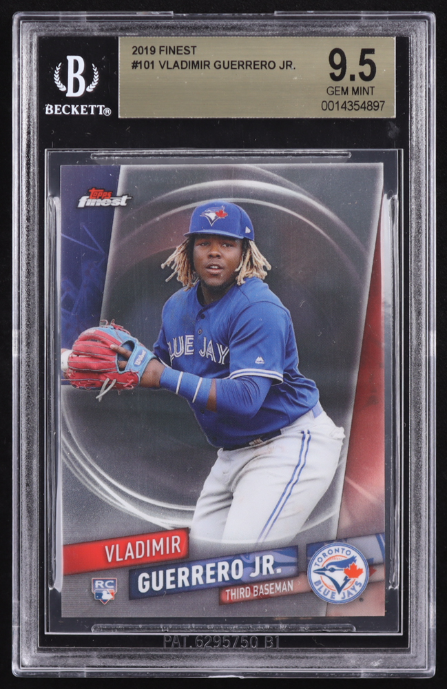 Vladimir Guerrero Jr. 2019 Finest #101 RC (BGS 9.5) at PristineAuction.com Vladimir Guerrero Jr. 2019 Finest #101 RC (BGS 9.5) at PristineAuction.com