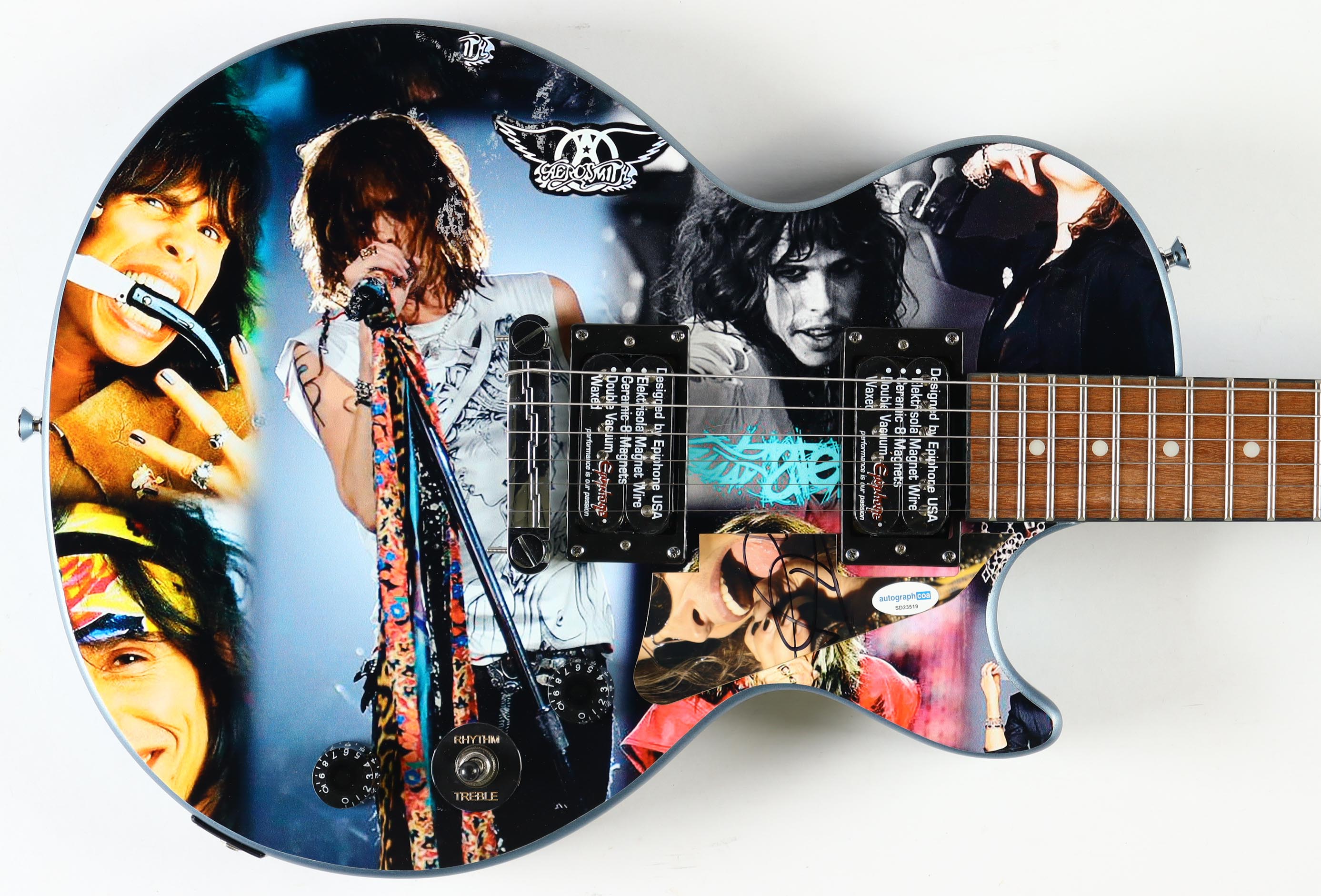 Steven Tyler Signed Full-Size 40" Electric Guitar (ACOA & AutographPros) at PristineAuction.com Steven Tyler Signed Full-Size 40" Electric Guitar (ACOA & AutographPros) at PristineAuction.com