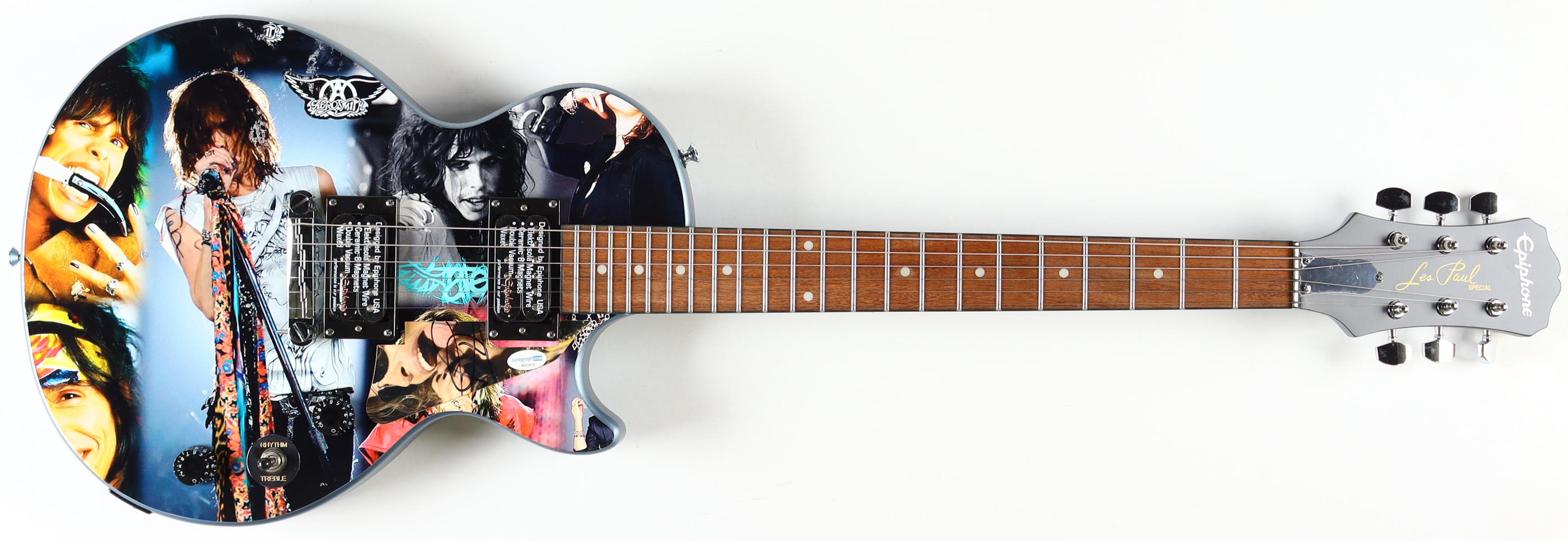 Steven Tyler Signed Full-Size 40" Electric Guitar (ACOA & AutographPros) at PristineAuction.com Steven Tyler Signed Full-Size 40" Electric Guitar (ACOA & AutographPros) at PristineAuction.com