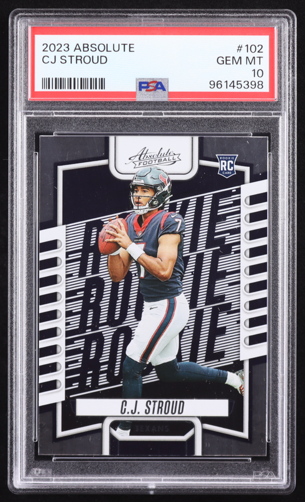 CJ Stroud 2023 Absolute #102 RC (PSA 10) at PristineAuction.com CJ Stroud 2023 Absolute #102 RC (PSA 10) at PristineAuction.com