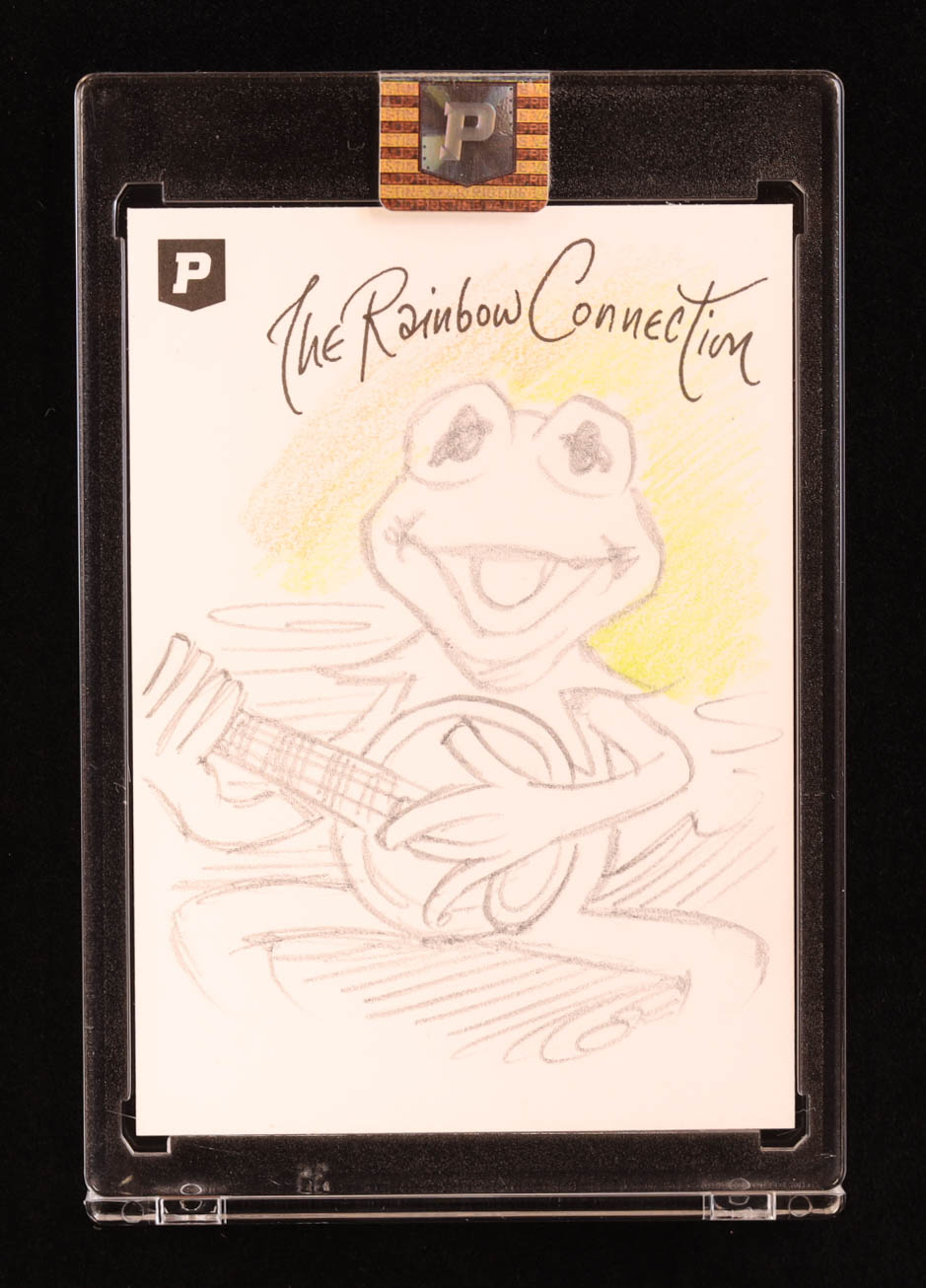 Kermit the Frog | The Muppets | Original Art Sketch Card by Guy Gilchrist (1/1 Original Art) at PristineAuction.com Kermit the Frog | The Muppets | Original Art Sketch Card by Guy Gilchrist (1/1 Original Art) at PristineAuction.com