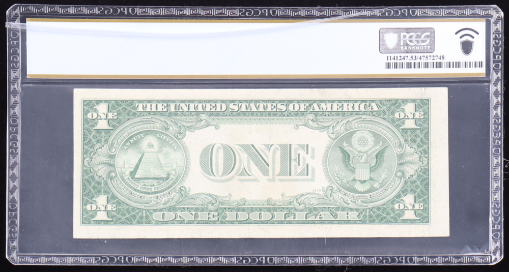 1935-F U.S. $1 Silver Certificate - Fr. 1615 Signed: Priest / Anderson (PCGS About UNC 53 PPQ) at PristineAuction.com 1935-F U.S. $1 Silver Certificate - Fr. 1615 Signed: Priest / Anderson (PCGS About UNC 53 PPQ) at PristineAuction.com