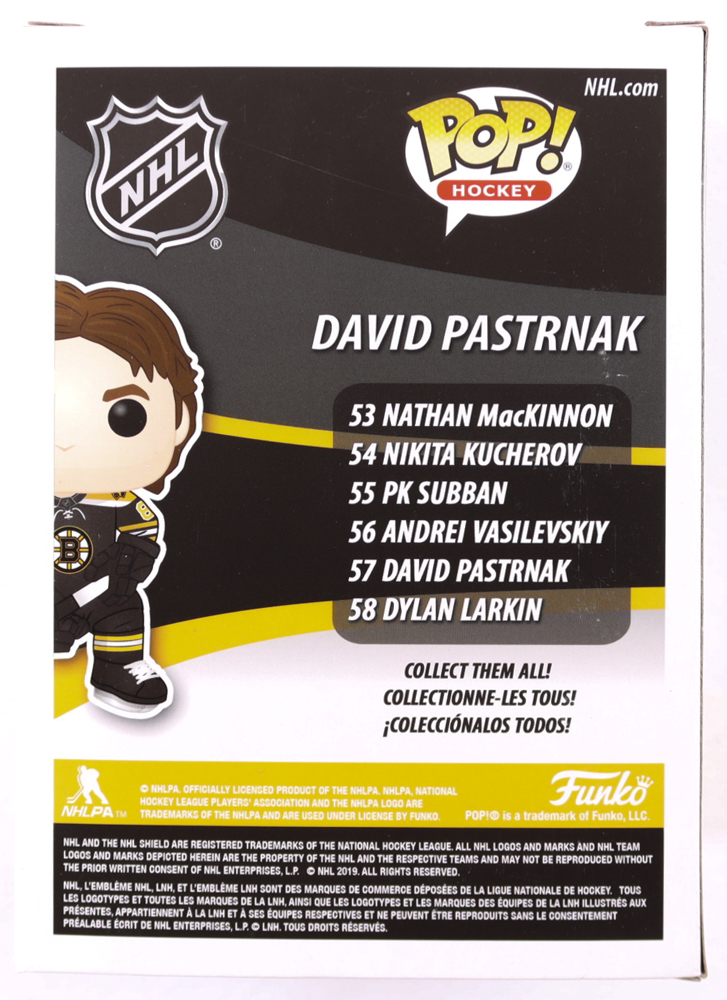 David Pastrnak Signed Boston Bruins #57 Funko Pop! Vinyl Figure (JSA) at PristineAuction.com David Pastrnak Signed Boston Bruins #57 Funko Pop! Vinyl Figure (JSA) at PristineAuction.com