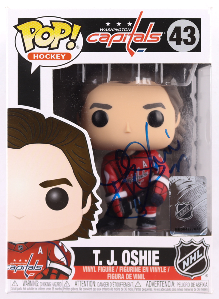 T.J. Oshie Signed "Washington Capitals" #43 Hockey Funko Pop! Vinyl Figure (Beckett) at PristineAuction.com T.J. Oshie Signed "Washington Capitals" #43 Hockey Funko Pop! Vinyl Figure (Beckett) at PristineAuction.com