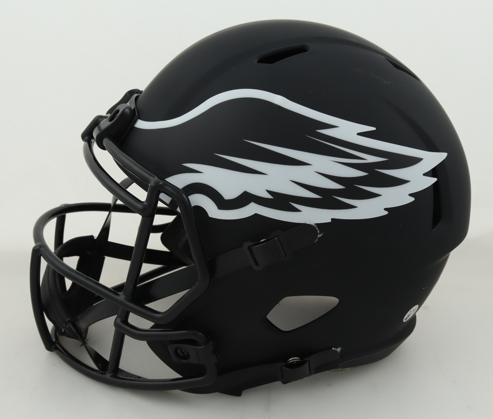 Jalen Hurts Signed Eagles Full-Size Eclipse Alternate Speed Helmet (Beckett) at PristineAuction.com Jalen Hurts Signed Eagles Full-Size Eclipse Alternate Speed Helmet (Beckett) at PristineAuction.com