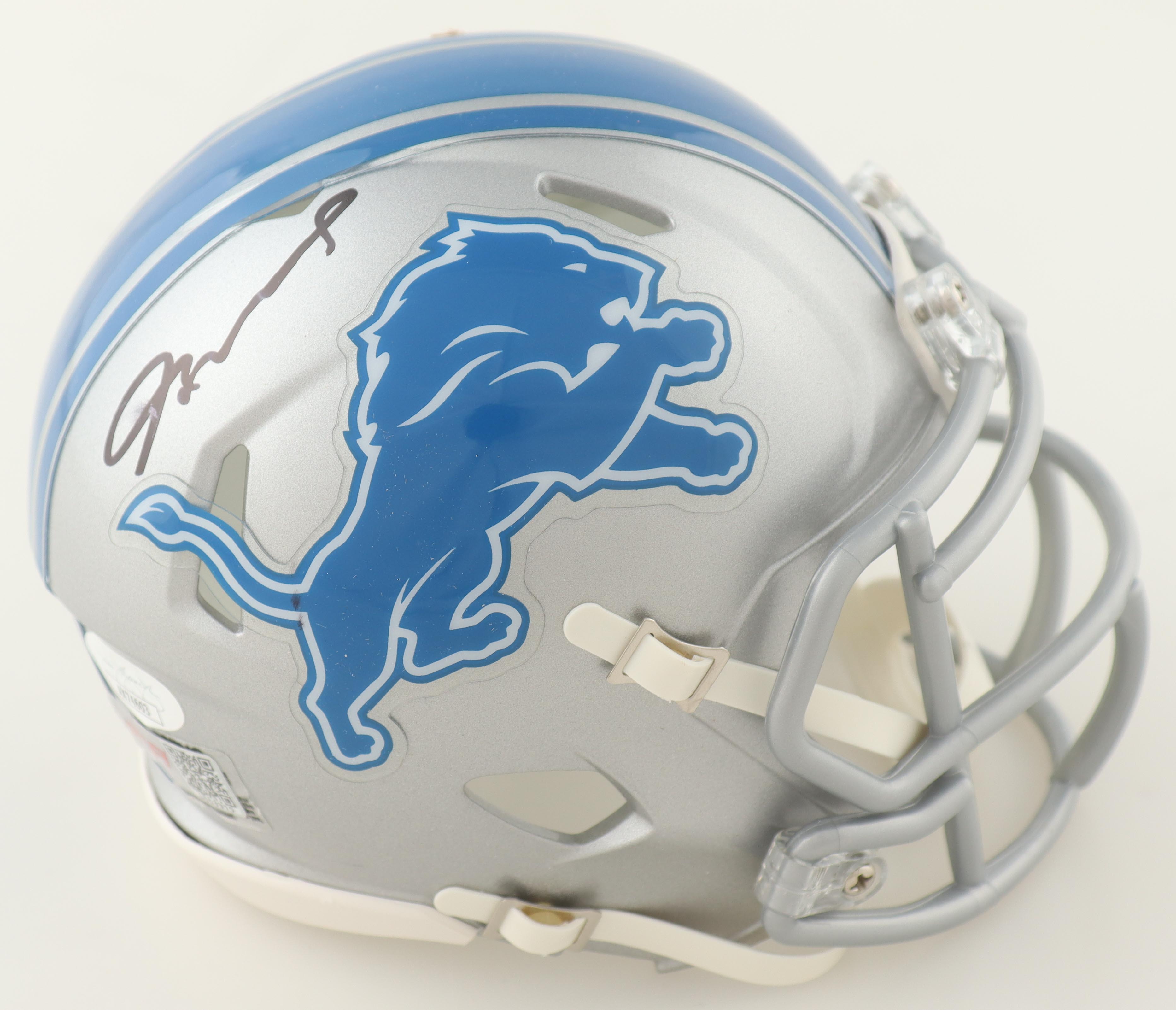 Jameson Williams Signed Lions Speed Mini Helmet (JSA & PIA) at PristineAuction.com Jameson Williams Signed Lions Speed Mini Helmet (JSA & PIA) at PristineAuction.com