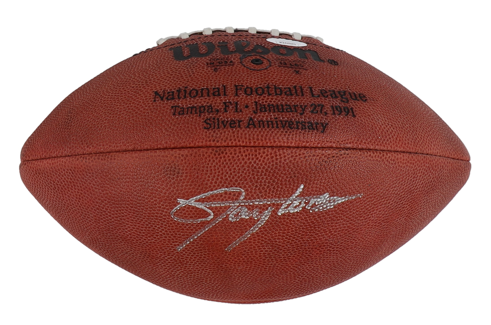 Lawrence Taylor Signed Super Bowl XXV Logo Football (JSA) at PristineAuction.com Lawrence Taylor Signed Super Bowl XXV Logo Football (JSA) at PristineAuction.com
