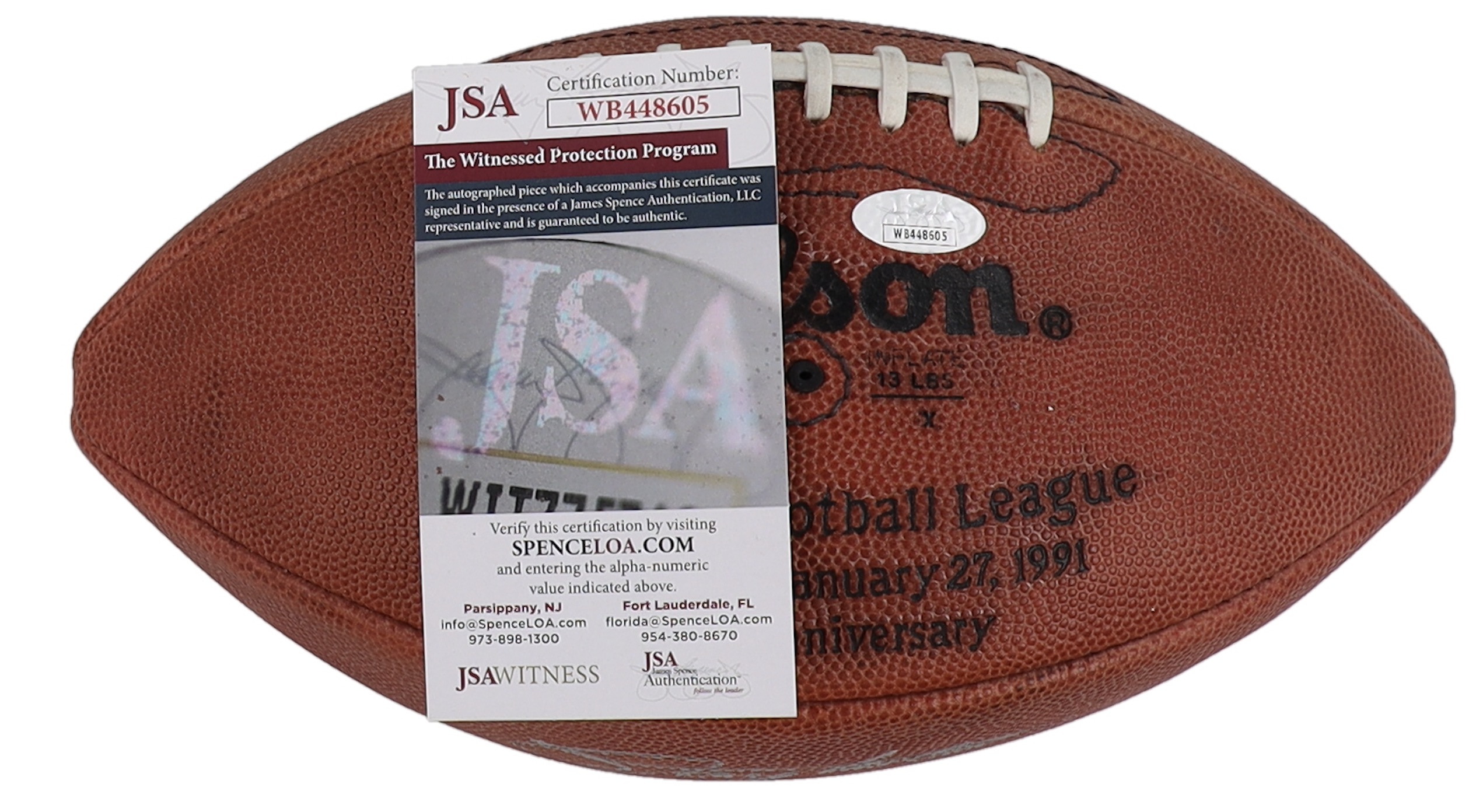 Lawrence Taylor Signed Super Bowl XXV Logo Football (JSA) at PristineAuction.com Lawrence Taylor Signed Super Bowl XXV Logo Football (JSA) at PristineAuction.com