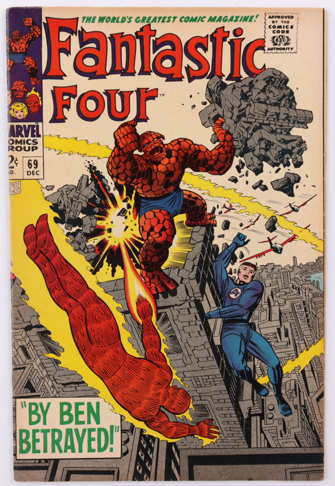1967 "Fantastic Four" Issue #69 Marvel Comic Book at PristineAuction.com 1967 "Fantastic Four" Issue #69 Marvel Comic Book at PristineAuction.com