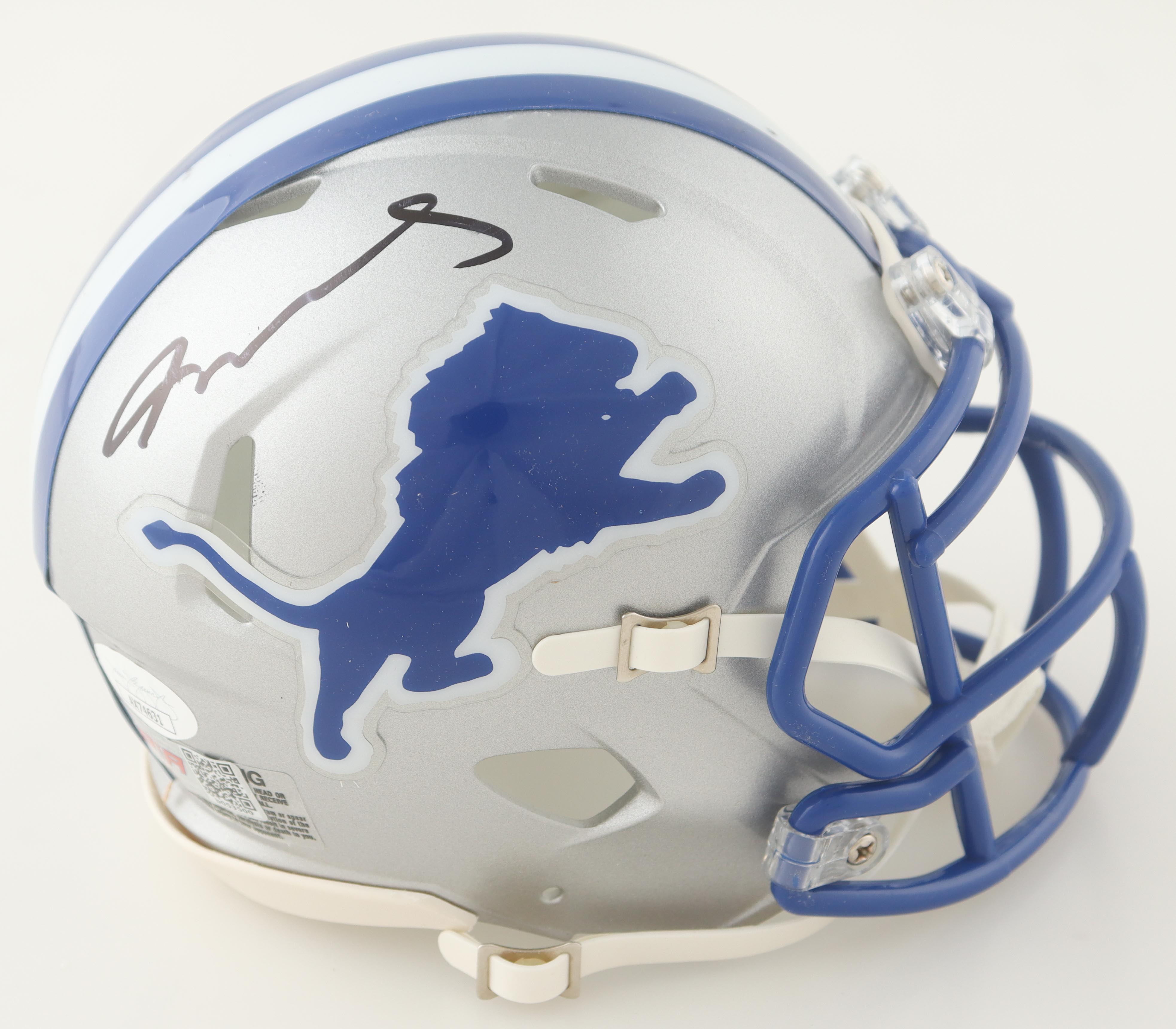 Jameson Williams Signed Lions Speed Mini Helmet (JSA & PIA) at PristineAuction.com Jameson Williams Signed Lions Speed Mini Helmet (JSA & PIA) at PristineAuction.com
