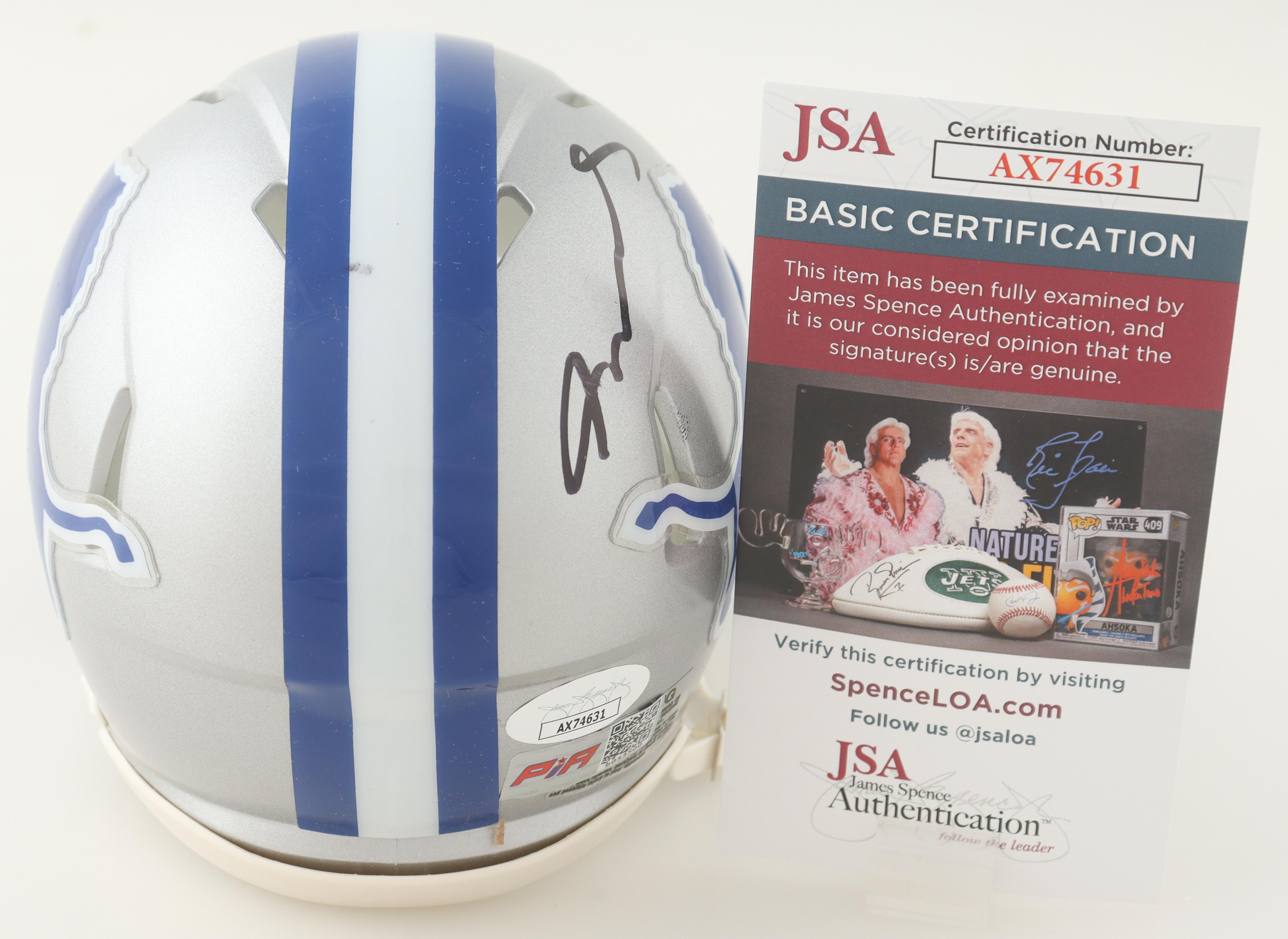 Jameson Williams Signed Lions Speed Mini Helmet (JSA & PIA) at PristineAuction.com Jameson Williams Signed Lions Speed Mini Helmet (JSA & PIA) at PristineAuction.com