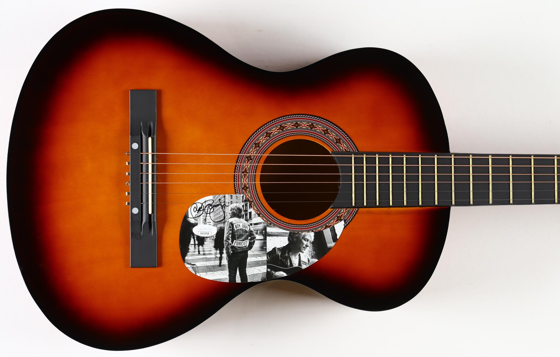 Jon Bon Jovi Signed 38" Acoustic Guitar (JSA) at PristineAuction.com Jon Bon Jovi Signed 38" Acoustic Guitar (JSA) at PristineAuction.com