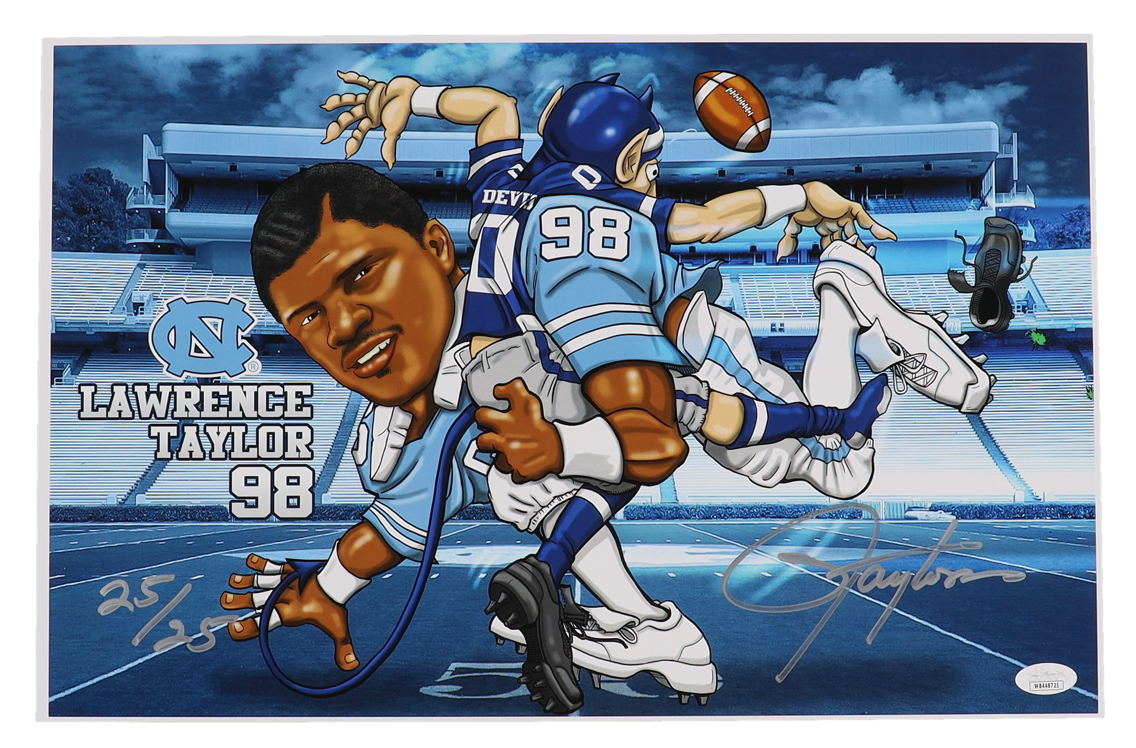 Lawrence Taylor Signed LE North Carolina Tar Heels 11x17 Photo (JSA) at PristineAuction.com Lawrence Taylor Signed LE North Carolina Tar Heels 11x17 Photo (JSA) at PristineAuction.com