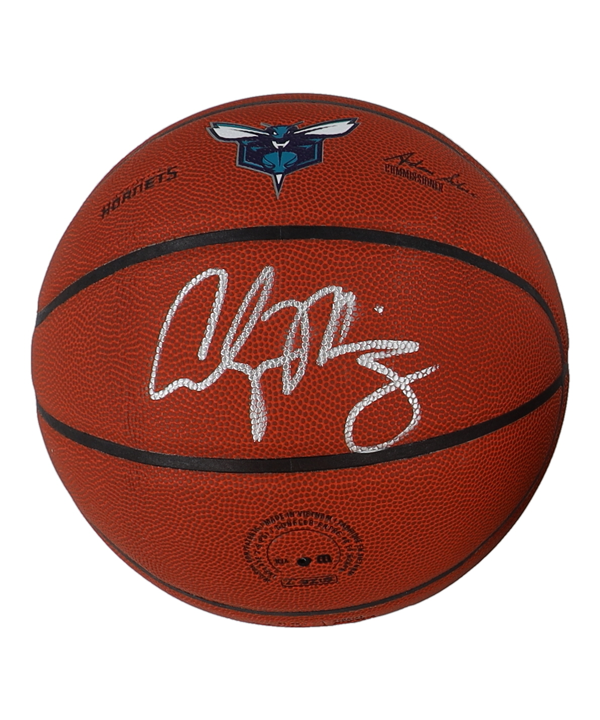 Alonzo Mourning Signed Hornets Logo NBA Basketball (Beckett) at PristineAuction.com Alonzo Mourning Signed Hornets Logo NBA Basketball (Beckett) at PristineAuction.com