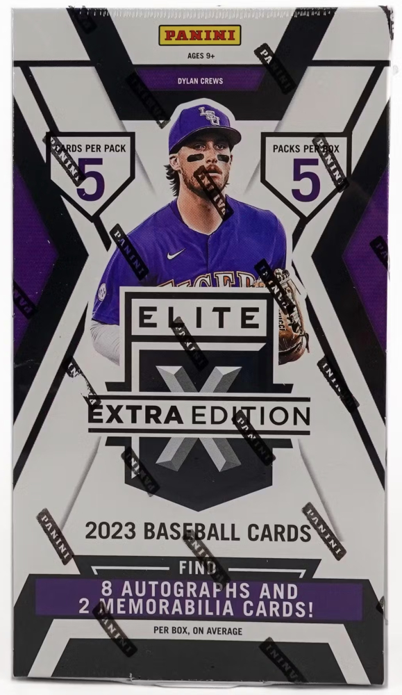 2023 Panini Baseball Elite Extra Edition Trading Cards Hobby Box With