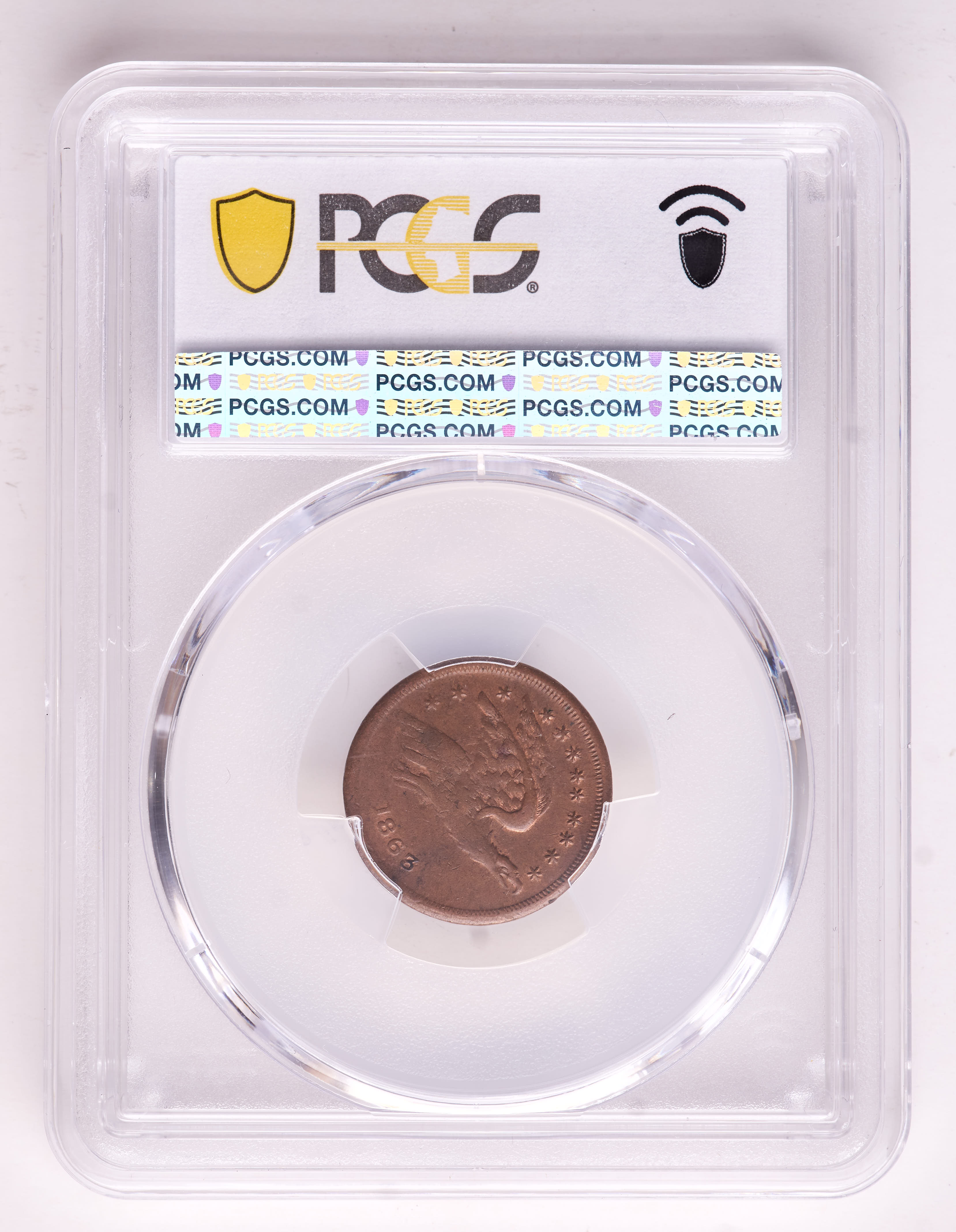 1863 Cincinnati, Ohio Wright Civil War Token (PCGS AU58) at PristineAuction.com 1863 Cincinnati, Ohio Wright Civil War Token (PCGS AU58) at PristineAuction.com