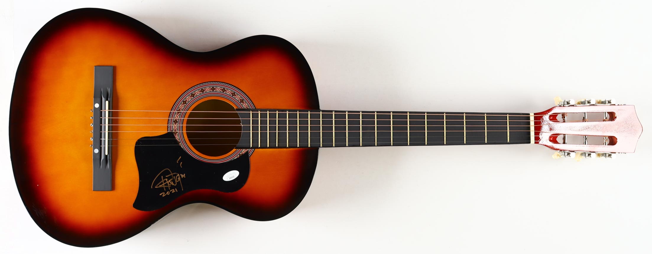 Tommy Chong Signed 38" Acoustic Guitar Inscribed "2021" (JSA) at PristineAuction.com Tommy Chong Signed 38" Acoustic Guitar Inscribed "2021" (JSA) at PristineAuction.com