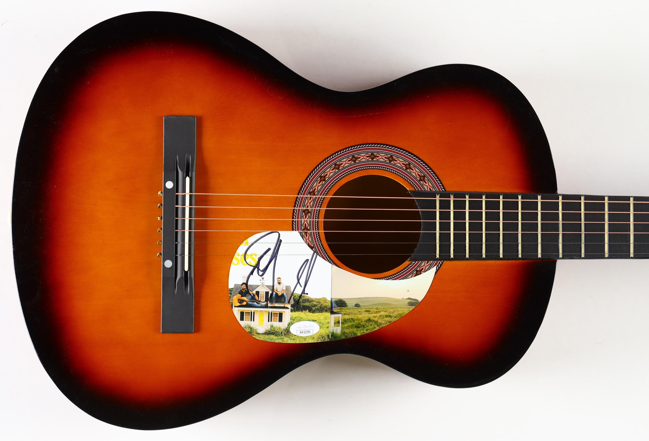 Dan Smyers & Shay Mooney Signed 38" Acoustic Guitar (JSA) at PristineAuction.com Dan Smyers & Shay Mooney Signed 38" Acoustic Guitar (JSA) at PristineAuction.com