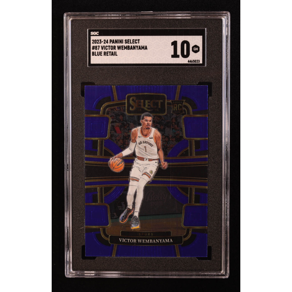 Victor Wembanyama 2023-24 Select Blue #87 RC (SGC 10) at PristineAuction.com
