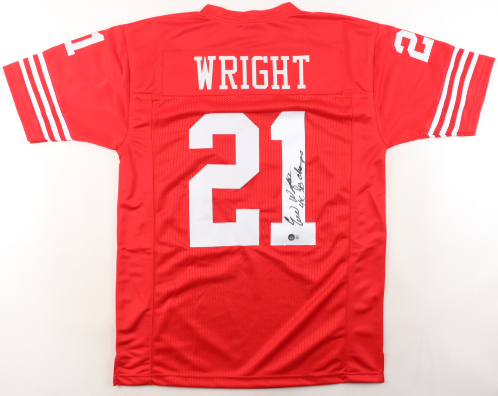 Eric Wright Signed Jersey Inscribed "4x SB Champs" (Beckett) at PristineAuction.com Eric Wright Signed Jersey Inscribed "4x SB Champs" (Beckett) at PristineAuction.com